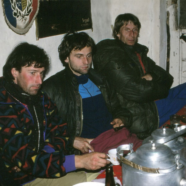 Slavc, Milan, Marjan, Mario v Tibetu